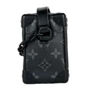 Louis Vuitton Monogram Black Noir Eclipse Soft Trunk Bag Shoulder Crossbody
